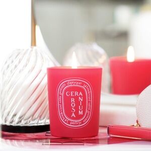 Diptyque Geranium Rosa Candle Limited Edition Collection